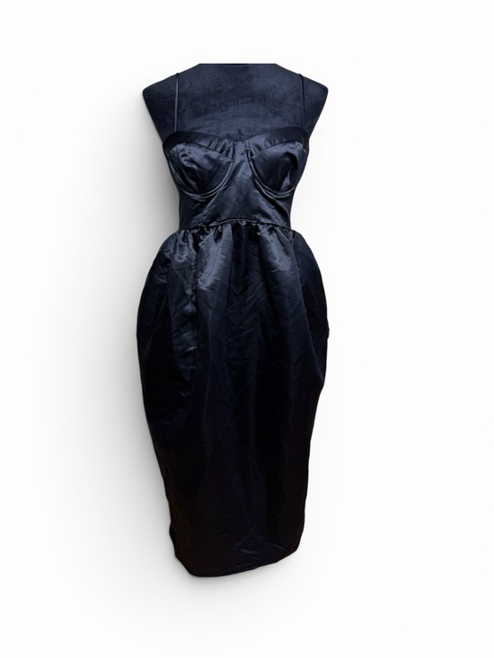 Future Collective Dresses & Skirts - Future Collective Women's Sweetheart Bubble Satin Midi Dress